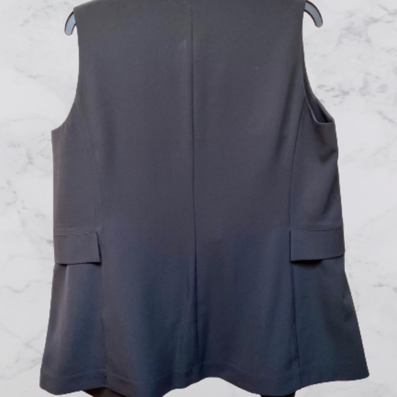 Calvin Klein Vest Open Ruffle Front L - Picture 3 of 5